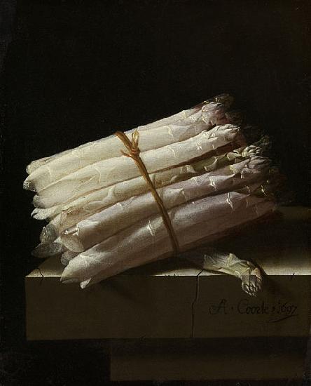Adriaen Coorte Still Life with Asparagus. oil painting picture